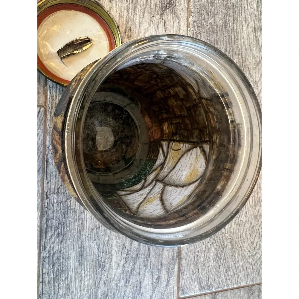 Hunting Man Cave Mason Jar Decoupage Handmade‎ Storage Hunting Wildlife Camo